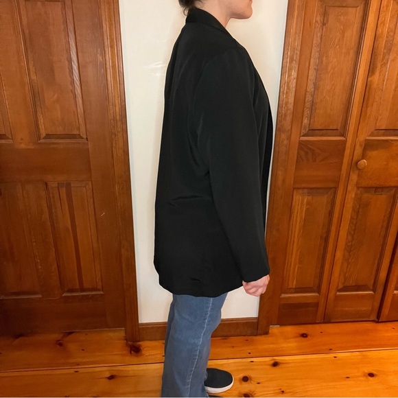 Vintage Helene St. Marie Black Blazer Jacket One Size Relaxed Fit - Picture 4 of 8